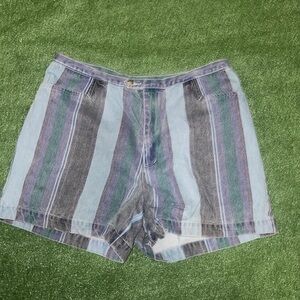 Vintage denim Jeans stripe Shorts